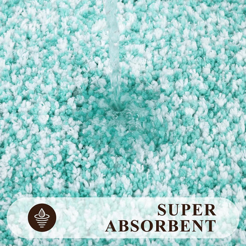 Pauwer Bathroom Rugs Sets, 2 Piece Non-Slip Bath Mats, Absorbent Floor Mat, Machine Washable Shower Rugs