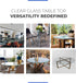 12-Inch 3/8 Round Tempered Glass Table Top, Thick, Flat Polished Edge, Durable Glass for Dining, Coffee, and Office