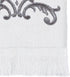 Avanti Linens Fingertip Towel, Soft Cotton Towel (Monogram Collection, Initial K), White