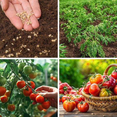1,500+ 10 Tomato Seeds, Heirloom Vegetable Seed for Planting Indoor Outdoor, Varieties Salad Tomato Seeds Garden