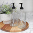 Cornucopia Brands 16oz Pump Bottles, Clear, Set of 2, Pump Dispensers for Kitchen and Home
