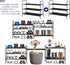 3 9-12 MAX Houser Tier Free Standing Shoe Rack, Metal Shoe Storage Shelf for Pairs, Easy to Assemble, Entryway