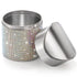 ZOOFOX 1.5 Liter Countertop Trash Can, Bling Rhinestone Garbage Bin with Swing Lid for Home, Office, Vanity Tabletop