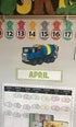 Jayd Products 12 Large Construction Trucks and Traffic Cones Cutouts for Kids' Construction Party Decorations