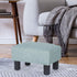 15x10.8x8.7inch Adeco Small Ottoman Footstool- Mordern Rectangle Soft Fabric Footrest