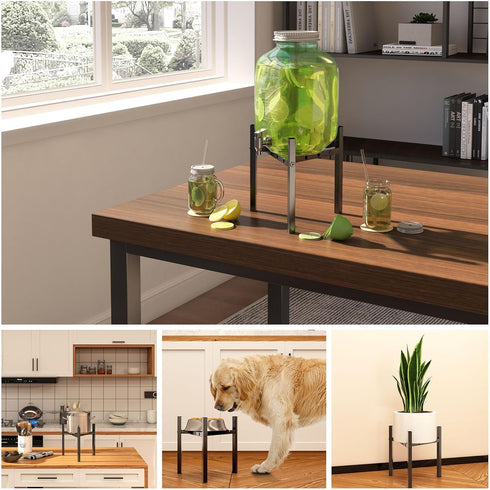 AMOOSON 8 9 10 11 12 inch Plant Stand Indoor Adjustable, Metal Modern Plant Stand, Heavy Duty Stable Plant Pot Flower