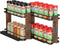 Nieifi Pull Out Spice Rack Organizer, 2 Tiers, Wood Grain, Spice Organization
