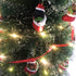 Cici & Jimmy 3.5 Dachshund Christmas Ornament with Gold Hanging String Cute Wiener Dog in Stocking Figurine for Tree