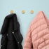 Modern Wall Hooks Made from Solid Brass, Ideal for Coats, Bags, Pack of 4 Decorative Coat Hooks (Hexagon)