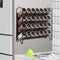 SWOMMOLY Magnetic Spice Rack Organizer with 28 Glass Spice Jars, 396 Spice