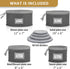 Fine China Storage - Set of 4 Quilted Cases for Dinnerware, Sizes: 12" - 10" - 8" and 7" Wide, Gray