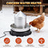 Eggluuz 110 11 Chicken Water Heater for Winter, Watt Chicken Drinker Heated Base in Chicken Waterer Heater