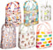 O-WITZ 5 Pack Reusable Grocery Bags | Vibrant Tote Bag for Groceries, Gym, Office, Beach | Washable Design with Large