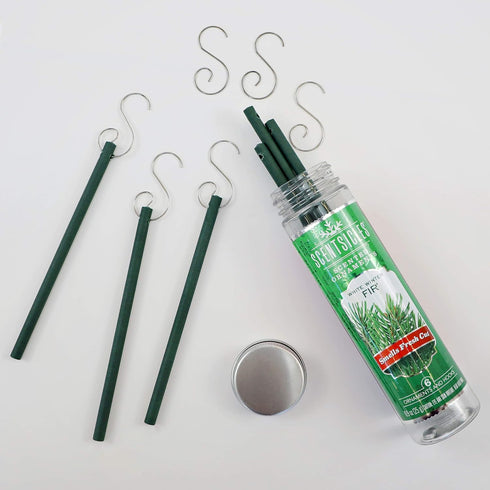 Scentsicles Scented Christmas Ornaments, All Natural Holiday Air Freshener, White Winter Fir