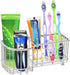 Simple Houseware Multi-Functional Toothbrush Holder, 6 Slots, Chrome
