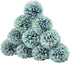 10Pcs Artificial Fake Flower Plants Silk Chrysanthemum Ball Hydrangea Arrangements for Wedding Bouquets Decor Home