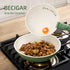 8PCS Set, Set, Set BECIGAR Ceramic Cookware,Nonstick Ceramic Pan, Removable Handle Pots and Pans Stackable Nonstick Pan