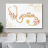 wall26 24"x36" Canvas Print Wall Art Doctor Stethoscope Pastel Rose Flowers Medical & Hospital Health Illustrations