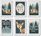 Hadley Designs 6 Adventure Nursery Wall Decor - Reversible Unframed Baby Boy