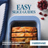 Farberware Easy Solutions Nonstick Bakeware, 9 x 5 Inch Meatloaf/Loaf Baking Pan with Portion Marks