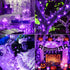 7FT 20LED 12 Pack) Fairy Lights,Silver Wire String Lights Waterproof,Battery Operated Firefly Starry Moon Lights
