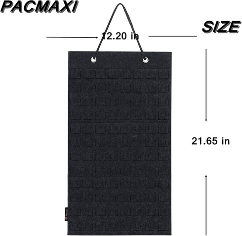 PACMAXI Hanging Brooch Pin Organizer - Display Pins Storage Case Holds Up to 96 Pins (Not Include Accessories)