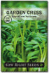 Sow Right Seeds - Garden Cress Seeds for Planting - Non-GMO Heirloom