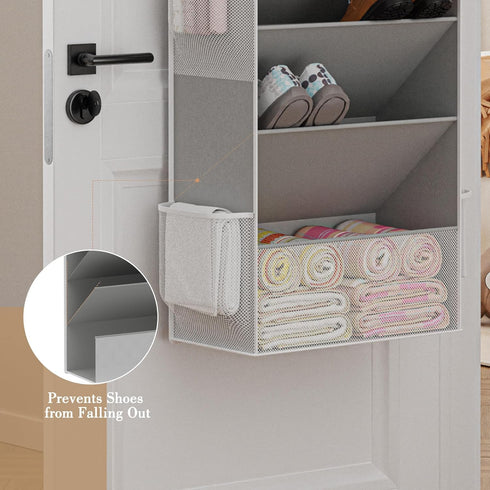 Closet 1624 Criusia Shoe Organizer, Over the Door Shoe Organizer, Hanging Shoe Storage with Large Deep Pockets, Fits