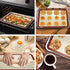 Wildone Baking Sheet with Silicone Mat Set, 4 Pieces (2 Sheets + 2 Mats), Stainless Steel Cookie Sheet Baking Pan