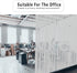 Finnez Window Film Privacy and Light Protection Sticker, Frosted Look Static Cling for Home Office