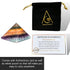 Fluorite Pyramid Crystal Healing Stones - 1" Natural Stone Pyramid for Meditation and Chakra Balancing