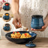 12 Set,Porcelain Ceramic Ounce Honey Jar and Dipper Honey Pot with Lid and Wooden Dipper,Cute Honey Containers