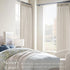 63 Inch 2 Set Pinch 63 Linen Curtains Panel for Living Room Natural Beige Pleat Curtain Memory Trained with Hook