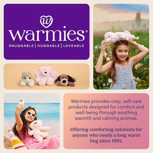 warmies Microwavable & Weighted Stuffed Animals, Frog - Heated Stuffed Animal Plushie for Warmth & Comfort - Cute Soft