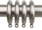 Rod Desyne Decorative 1.75 inch Eyelet Rings - Satin Nickel