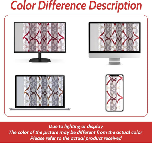 DriftAway Alexander Pattern Match Blackout Valances for Windows, 250GSM Geometric Moroccan 52 Inch by 14 Inch