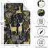 ALAZA Christmas Reindeer Gold Black Decorative Kitchen Dish Towels Set of 4, Soft Absorbent Kitchen Hand Towels, 18 x