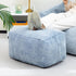 15"(H) 6.6LB HollyHOME Bean Bag Ottoman Pouf, Memory Foam Filled Footstool for Sofa, Accent Stuffed Footrest Stool