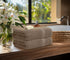8 Set, 2 2 4 600 100% Avalon Towels Luxury Piece Beige Towels Bath Towels, Hand Towels and Washcloths, GSM Ring Spun