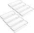 LotFancy Clear Drawer Organizers, 8 Pack, 9.2''×3''×2'' Plastic Storage Tray for Kitchen, Bathroom, Desk, Makeup