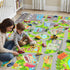 Auetwyona 3' 5' Boys Car Rugs for Kids Toy Cars,CityLife Airport & City Road Rug for Playroom Car Track Play Mat Carpet
