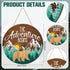 12 12'' Chunful The Adventure Begins Wooden Hanging Sign, x Woodland Nursery Decor, Green Trees Brown Background