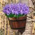 Artificial Flowers Bouquets, Wisteria Hyacinth Fake Bulk for Vase Home Decor, UV Resistant for Indoors, Outdoors,