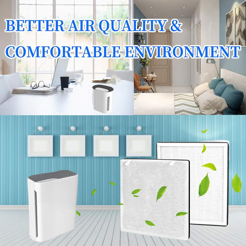 APPLIANCEMATES Vital 100 True HEPA Replacement Filters, Compatible with LEVOIT Vital 100 & Vital 100-RF, Activated