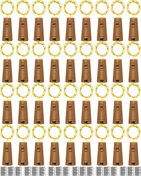 Hortsun 60 Pack Wine Bottle LED Lights with Cork Fairy Mini String