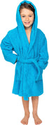 5-6 BAGNO MILANO Kids Organic Turkish Cotton Hooded Beach Cover-Up Towel, GOTS Certified, for Boys and Girls (Blue