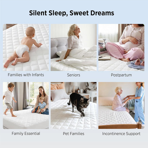 22 Inches, Bedsure Full Mattress Protector, Quilted Mattress Topper Full with Deep Pocket up to Soft Breathable