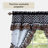 Printed Cottage Tier and Swag Window Curtain Set - 57 Inch Width, 36 Inch Length - Mason Jars
