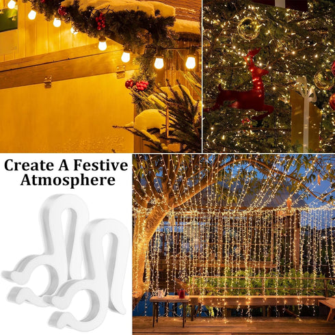 Clips,150 PETKNOWS Holiday Light pcs Holiday Light Clips Outdoor Lights Hooks for Christmas Party Light Strings Outdoor