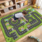 MOFAZEE Road Rug for Kids, 2'7" x 3'11", Toy Car Play Rug Mat